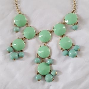 Turquoise J. Crew Bubble Necklace